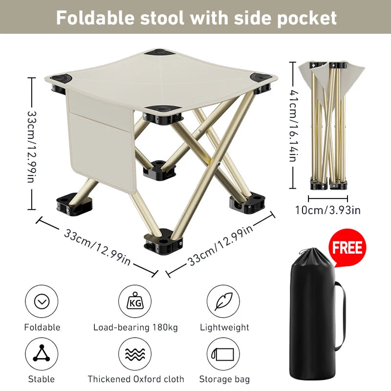 Outdoor Portable Folding Stool.
