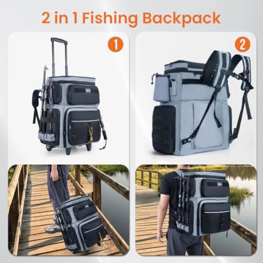 66L Rolling Tackle Box with Cooler.
