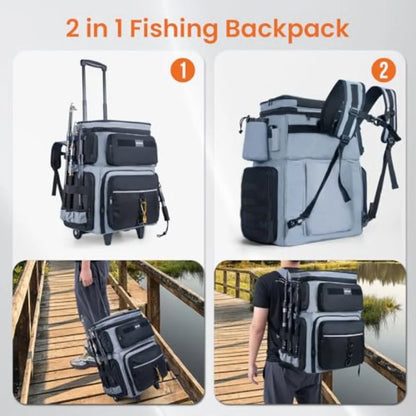 66L Rolling Tackle Box with Cooler.