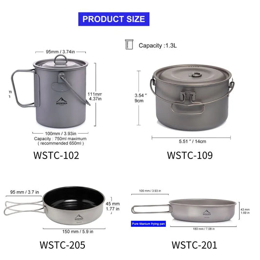 Titanium Cookware Set.