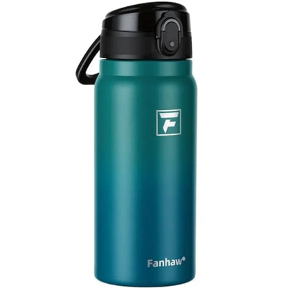 20 Oz Insulated Stainless Steel Water Bottle with Chug Lid Wide Mouth Leak-Proof BPA-Free.