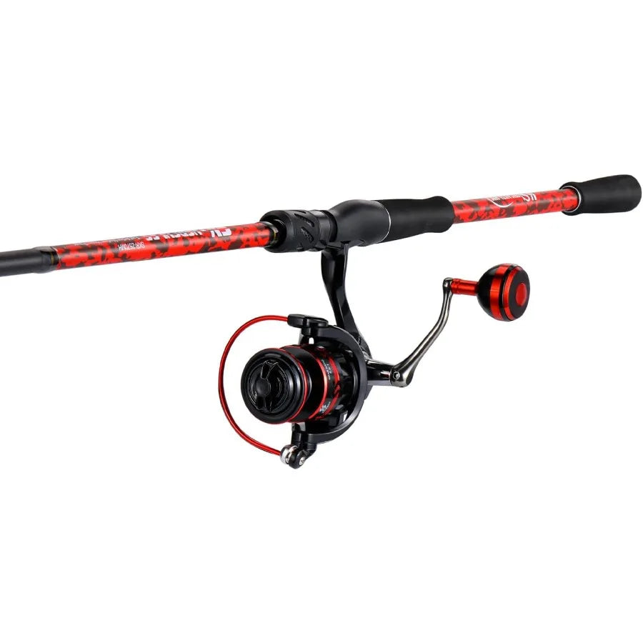 7' 2Piece Spinning Fishing Rod and Reel Combo with 4000 Size Reel.