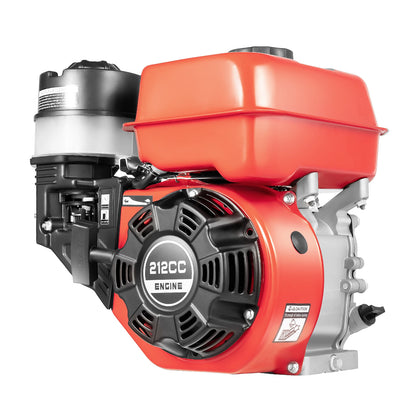 7.5HP 4 Stroke Outboard Motor, 212CC 4KW Heavy Duty Gasoline Fishing Boat Engine Manual Start TCI Air-Cooling System.