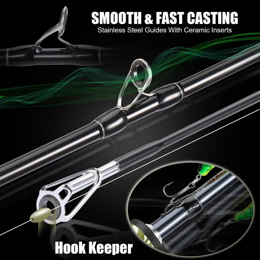 Baitcasting combo.