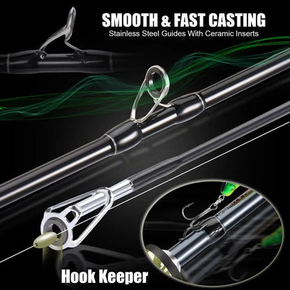 Baitcasting combo.