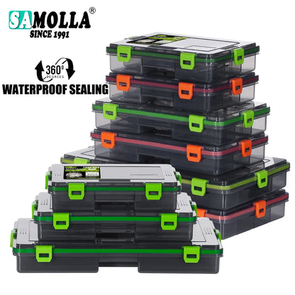 SAMOLLA Fishing Tackle Waterproof Lure Storage Boxes.