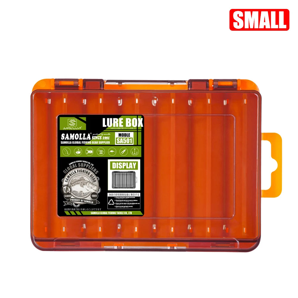 SAMOLLA Double-Sided Compact Tackle Box.
