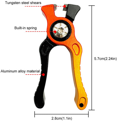 Mini Fishing Lines Cutter Portable Fishing Pliers Aluminum Alloy Fishing Line Clipper Fishing Tackles Fly Fishing Equipment.