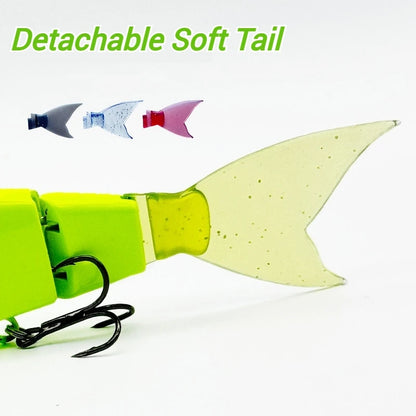 Swimbaits Balam Glide Bait Fishing Lure 4-segment Jointed Fishing Hard Bait.
