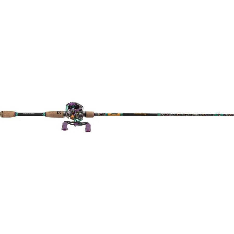 Krazy 3 Baitcast Combo with 7' 1pc Medium Heavy IM7 Graphite Rod and Cork Handle Foregrip.