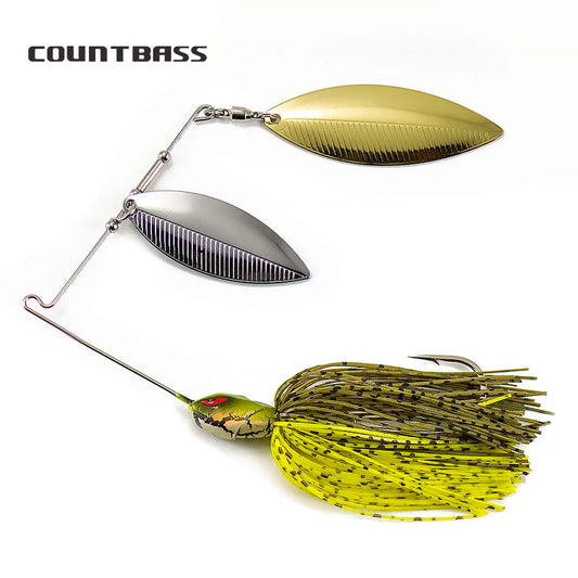 1/2oz Spinnerbaits with 5/0 VMC hook.