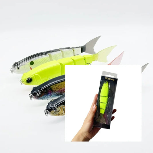 Swimbaits Balam Glide Bait Fishing Lure 4-segment Jointed Fishing Hard Bait.