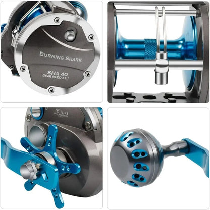 Saltwater Level Wind Reel.