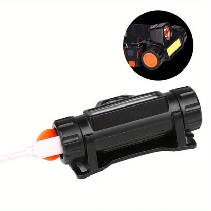 2X USB Rechargeable LED Headlamp Headlight Head Light Flashlight