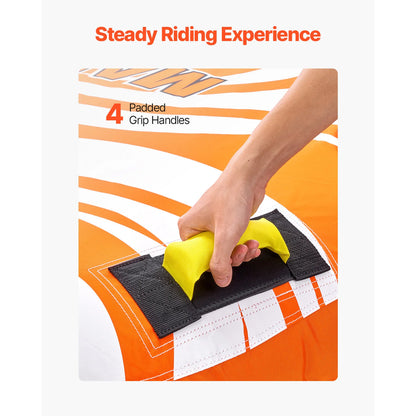 SucceBuy 1-2 Riders inflatable Towable Tubes for Boating.