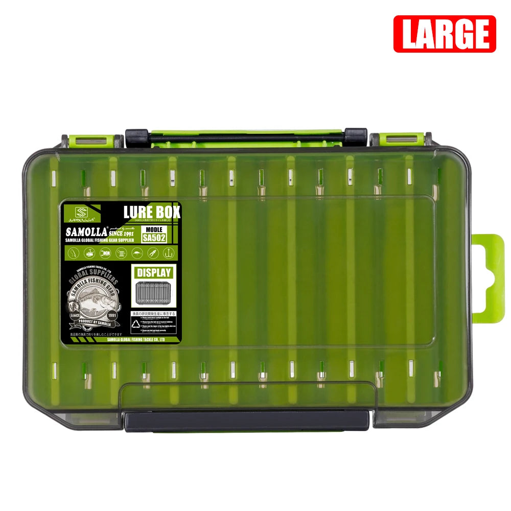 SAMOLLA Double-Sided Compact Tackle Box.