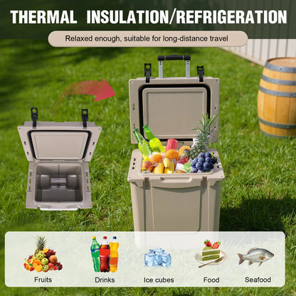 5L Insulated Ice Chest with Retractable Handle.