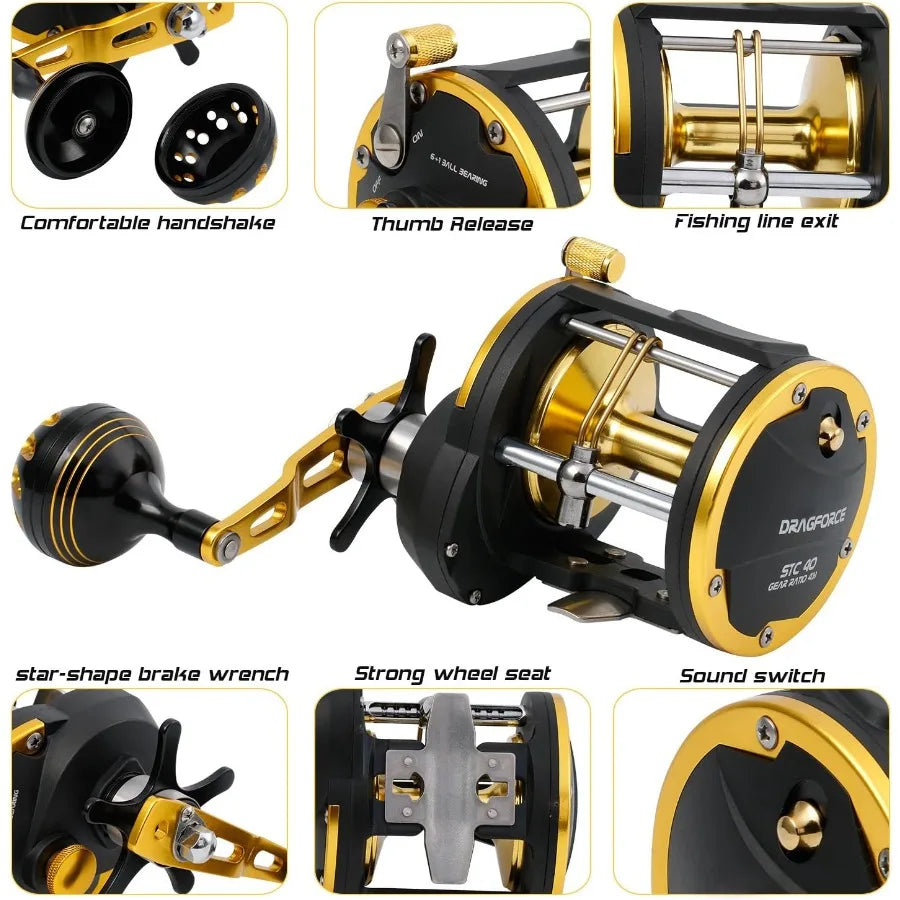 Trolling Reel, Saltwater Level Wind Reel.