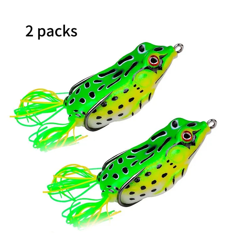 2Pcs Soft Frog Fishing Lures.