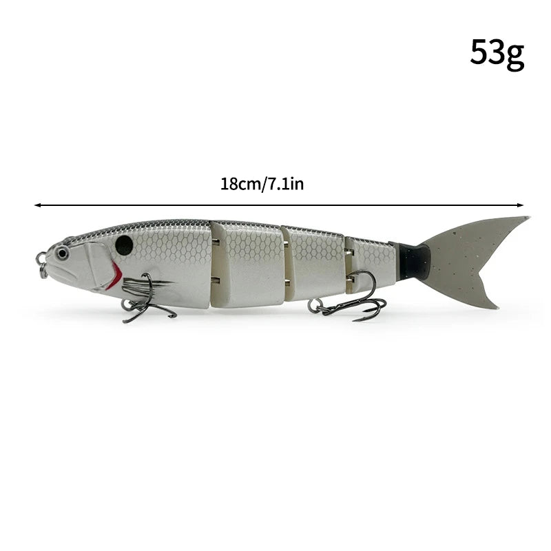 Swimbaits Balam Glide Bait Fishing Lure 4-segment Jointed Fishing Hard Bait.