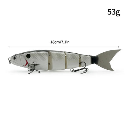 Swimbaits Balam Glide Bait Fishing Lure 4-segment Jointed Fishing Hard Bait.