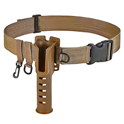 Fishing Waist Belt Rod Holder Adjustable Fishing Wading Belt Rod Holder Wader Fishing Waist Belt Fishing Gear Accessories.