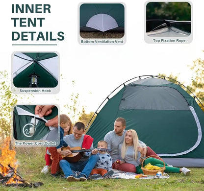 Lightweight 1-6 Person Dome Tent, Waterproof & Easy Setup for Camping Hiking.