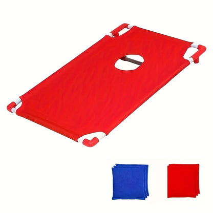 This portable corn hole set is a solid addition for outdoor activities like beach trips or camping, especially given its foldable design and lightweight build.
