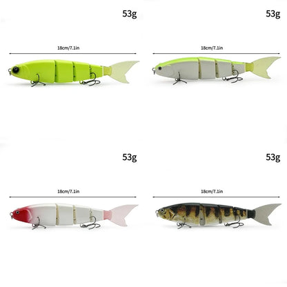 Swimbaits Balam Glide Bait Fishing Lure 4-segment Jointed Fishing Hard Bait.