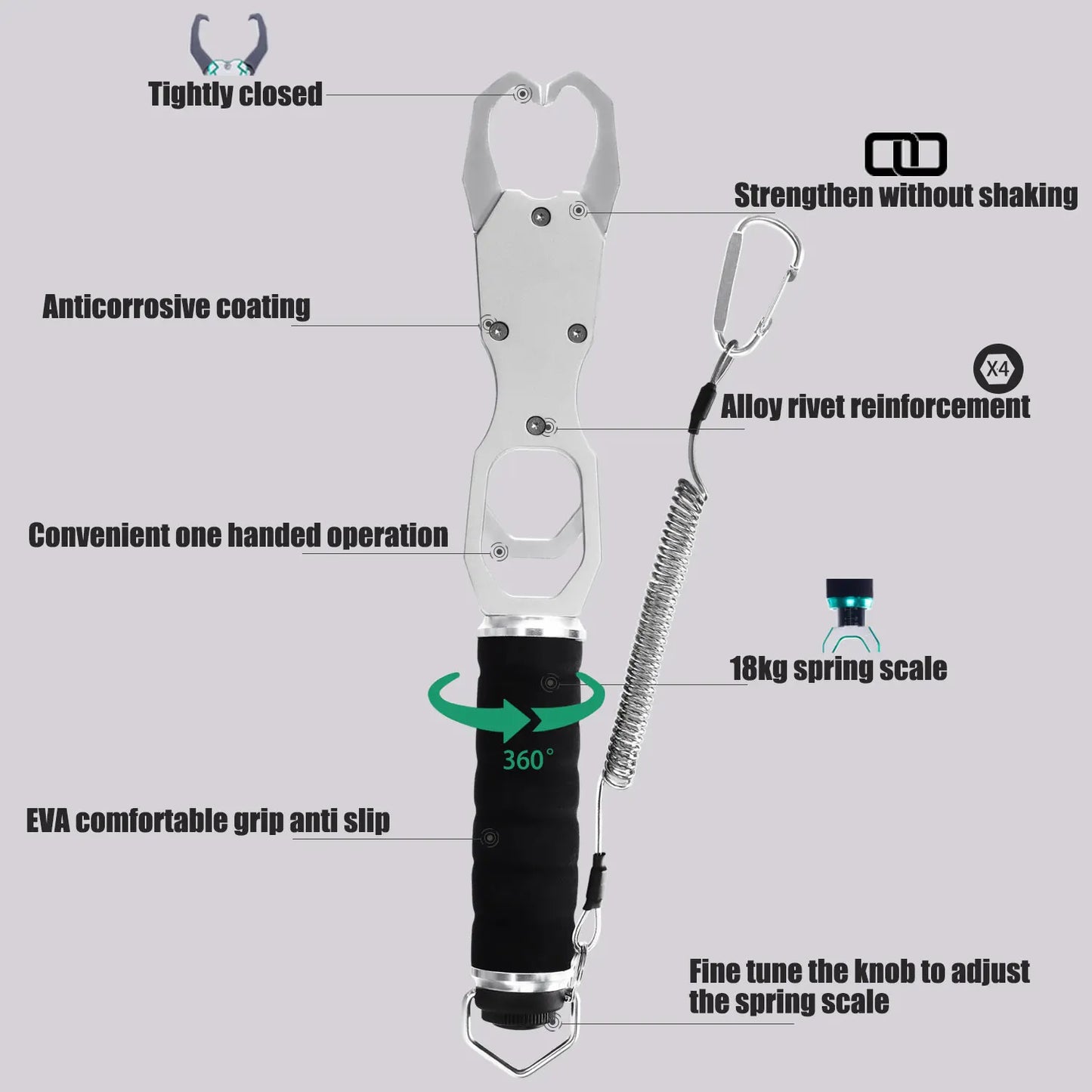SAMOLLA Aluminum Alloy Fishing Griper.