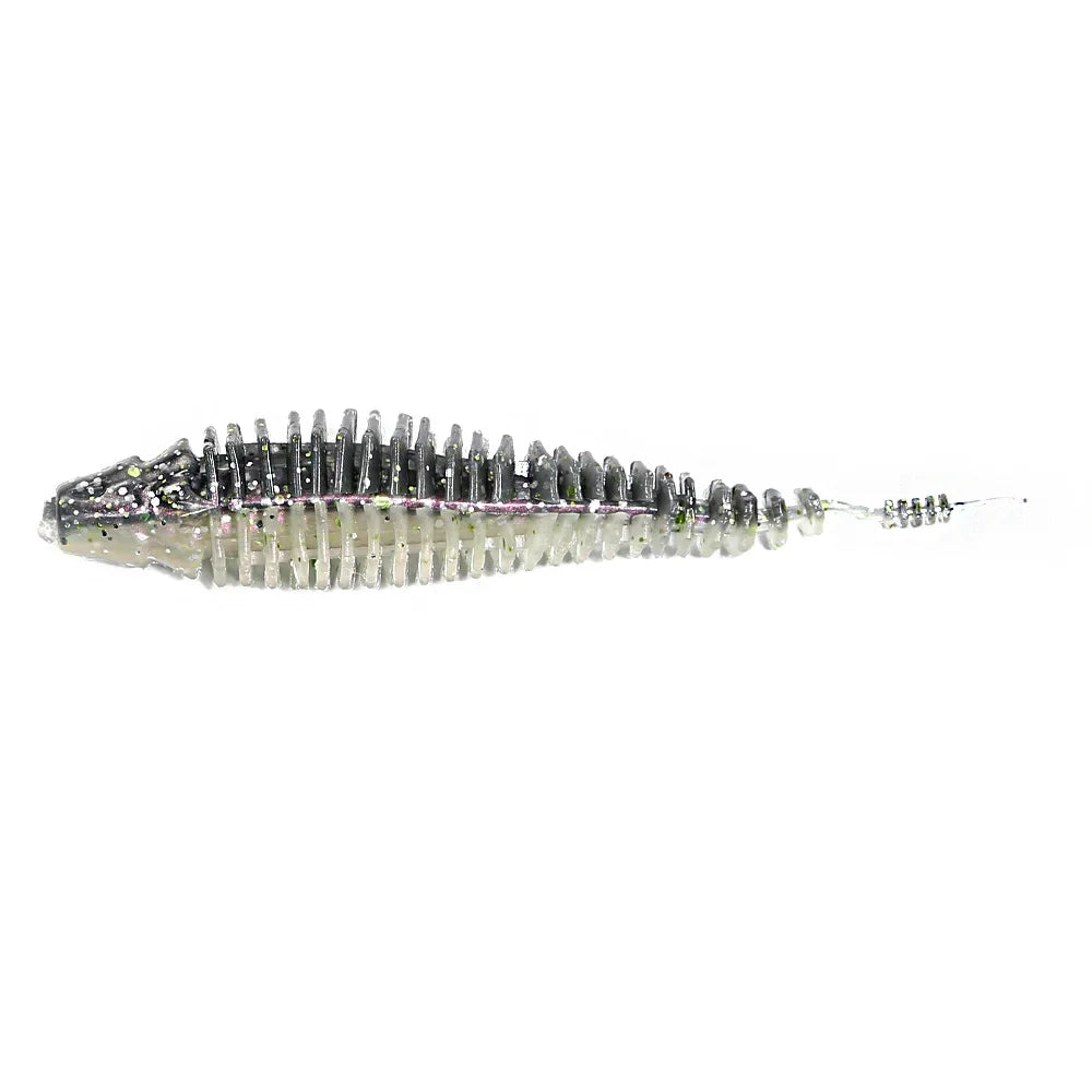 B&U 6pcs 8.9cm Swimming Worm Bait.