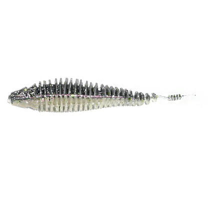 B&U 6pcs 8.9cm Swimming Worm Bait.