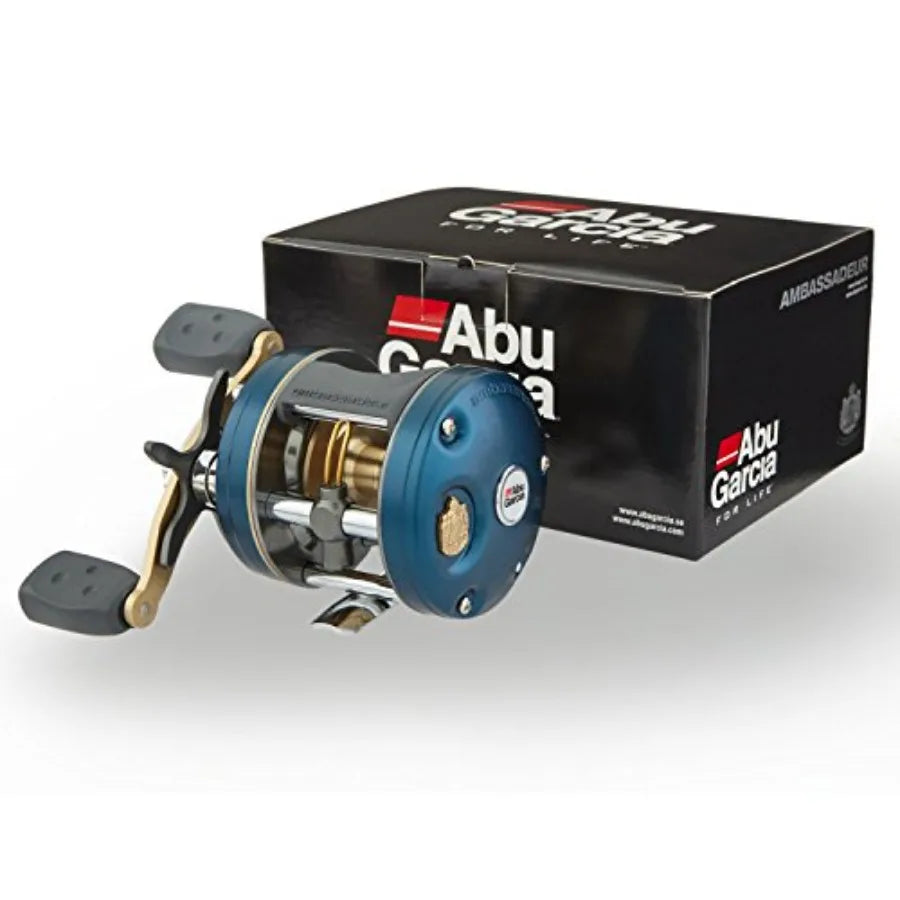 Ambassadeur C4 Baitcast Round Fishing Reel for HeavyDuty Fishing Applications with Smooth Casting Performance and Durable Construction.