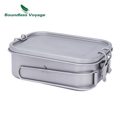 Boundless Voyage Titanium  leak proof container with Lid & Handle.