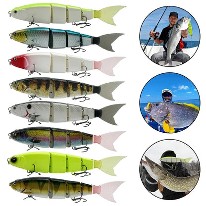 Swimbaits Balam Glide Bait Fishing Lure 4-segment Jointed Fishing Hard Bait.