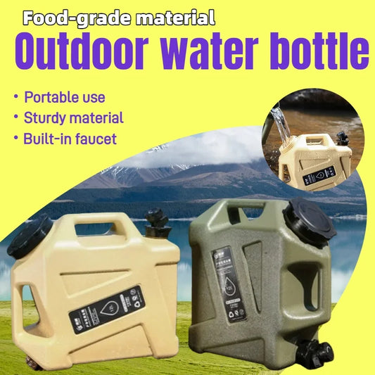 Large-capacity food-grade water storage.