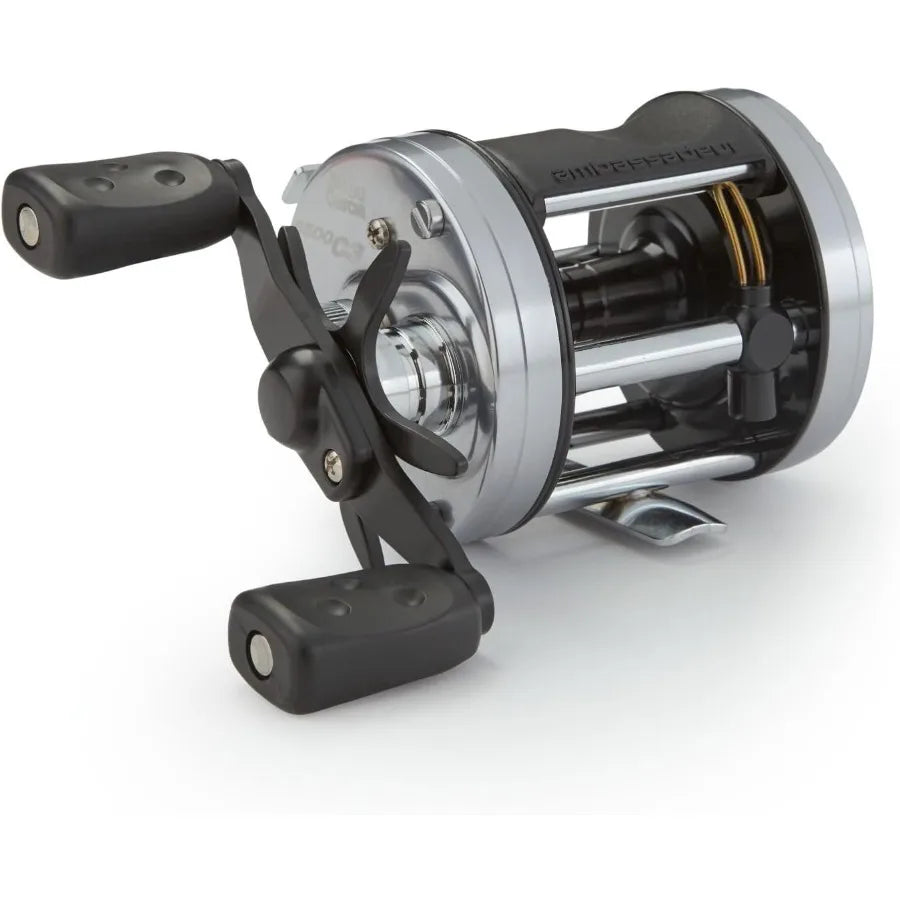 Ambassadeur C3 Baitcast Round Fishing Reel for HeavyDuty Angling in Saltwater and Freshwater Environments.
