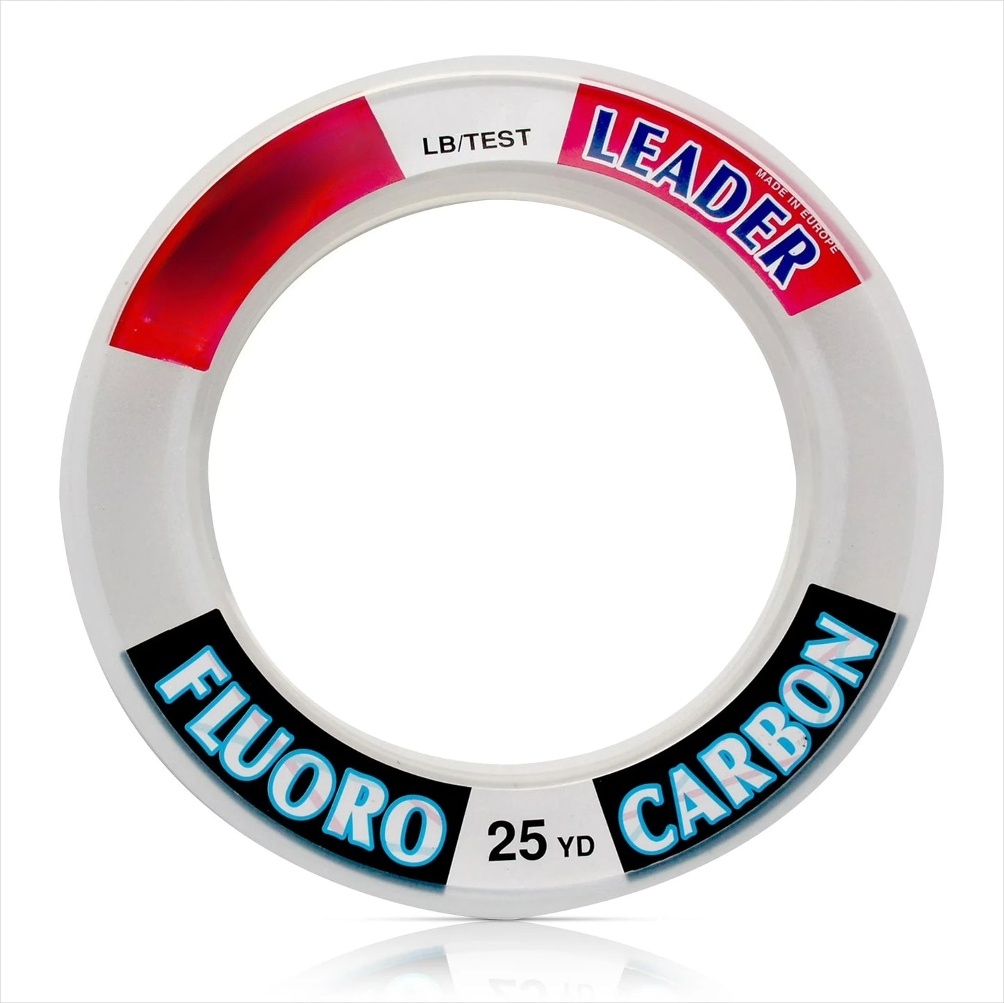 Saltwater Leader Line, Clear Monofilament Fishing Line, High‑Strength 60 lb Test, 25 yd Wrist Spool.