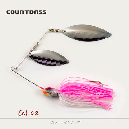 1/2oz Spinnerbaits with 5/0 VMC hook.