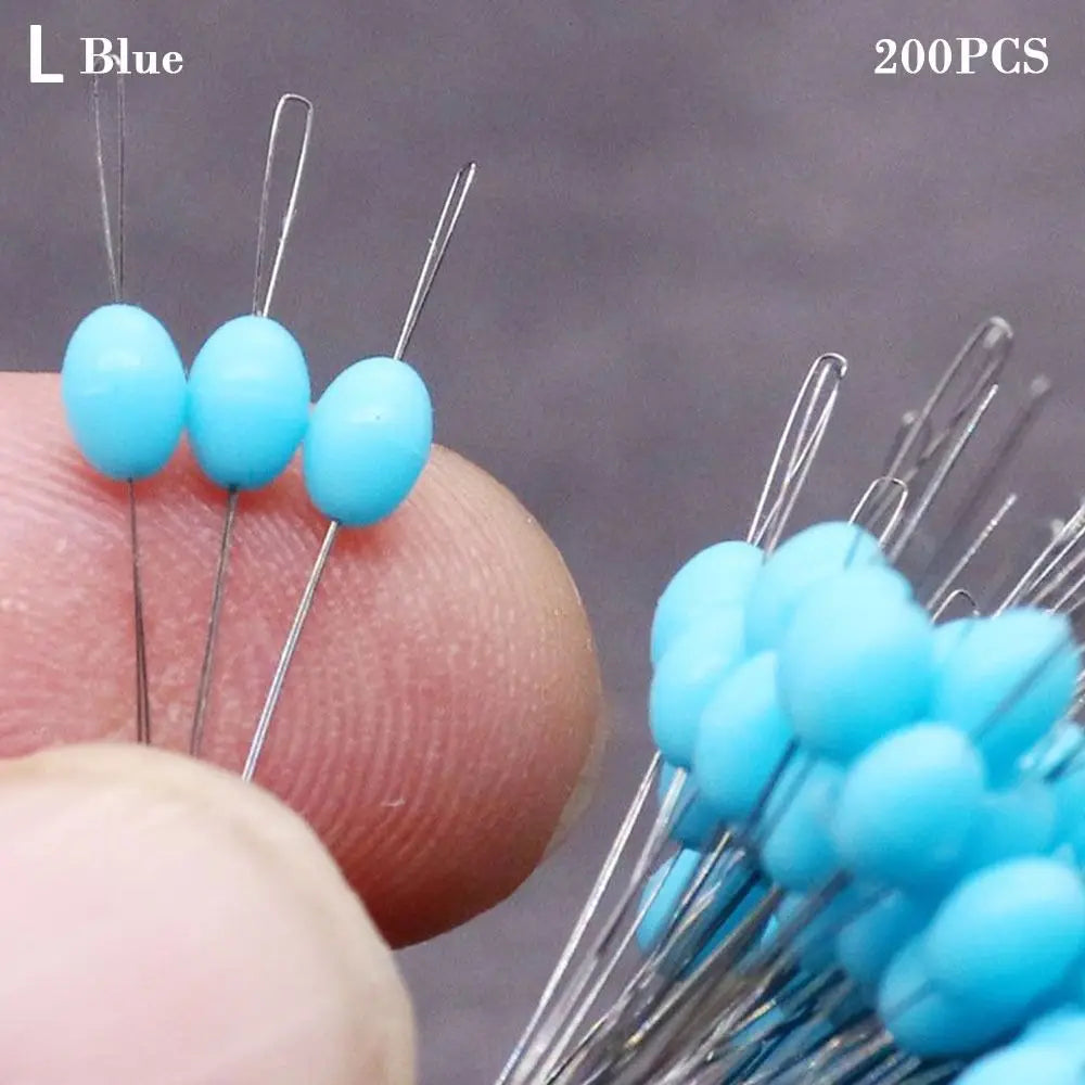 100PCS S/L Olive Rubber Float Fishing Silicone Bobber Stopper.