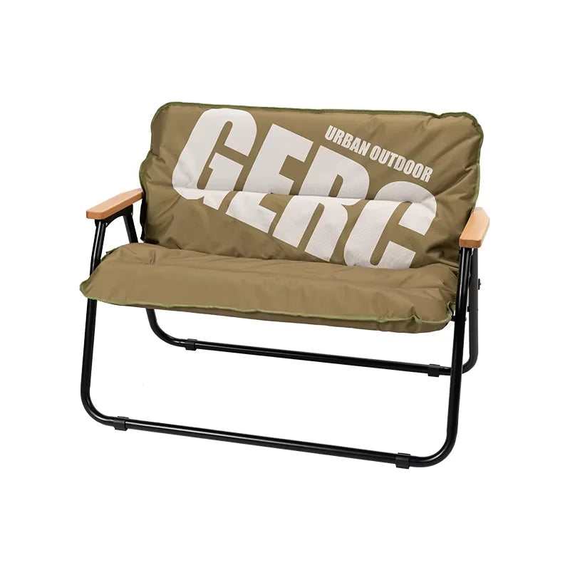 GERC Double Outdoor Aluminum Folding Chair.