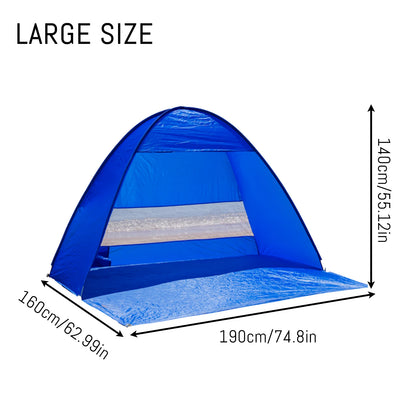 Pop-up beach tent,with handbag - compact folding design.