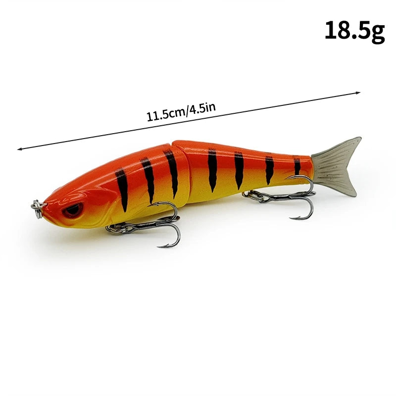 Swimbaits Balam Glide Bait Fishing Lure 4-segment Jointed Fishing Hard Bait.