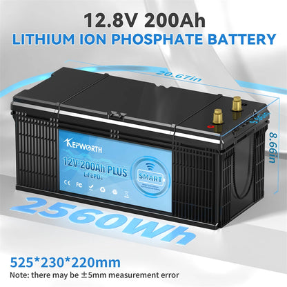 LiFePO4 Battery Pack With Upgraded BMS Lithium Power for Golf Cart, RV Campers, Off-Road and fishing,