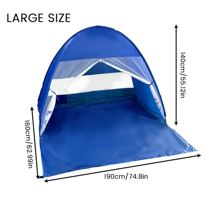 Pop-up beach tent,with handbag - compact folding design.
