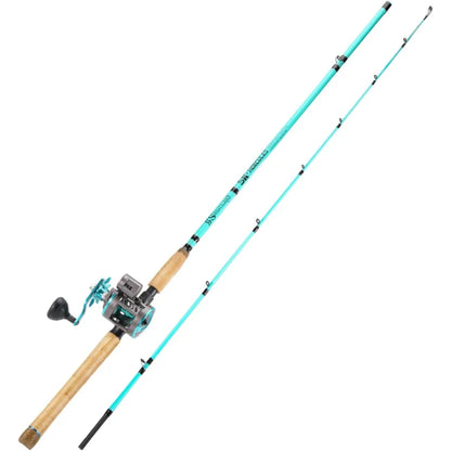 Inshore Fishing Rod Combo with Line Counter Fishing Reel Ideal for Catfish Salmon and Steelhead Perfect for Striper.