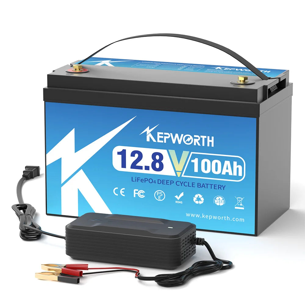 LiFePO4 Battery Pack With Upgraded BMS Lithium Power for Golf Cart, RV Campers, Off-Road and fishing,