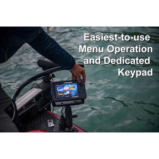 HOOK Reveal 5 SplitShot - 5-inch screen fish finder with SplitShot Transducer, Preloaded C-MAP US Inland Mapping