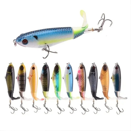 Fishing Lures Whopper Plopper With Floating Rotating Tail.