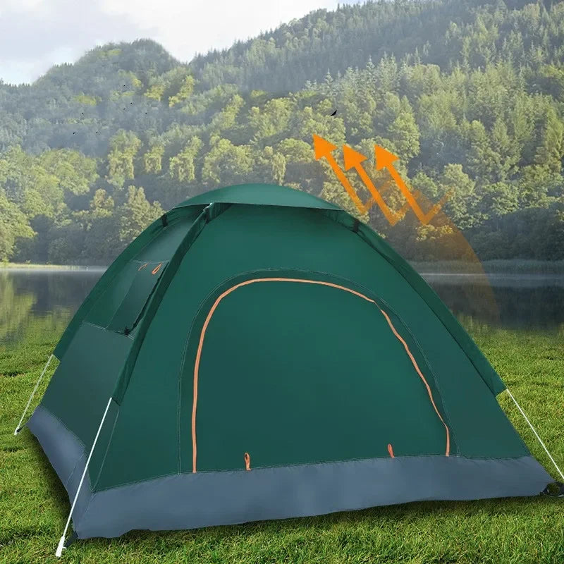 2-3 Person Outdoor Pop Up Tent Waterproof Automatic Camping UV Protection Tents.